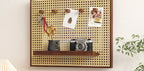 Handwoven Rattan Adhesive-Back Circuit Breaker Cover