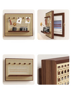 Handwoven Rattan Adhesive-Back Circuit Breaker Cover
