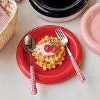 Heat-Resistant Ceramic Dinner Plate (Thick Rim)