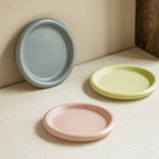 Heat-Resistant Macaron Pastel Ceramic Plate