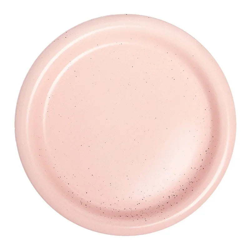 Heat-Resistant Macaron Pastel Ceramic Plate