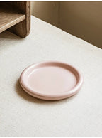 Heat-Resistant Macaron Pastel Ceramic Plate