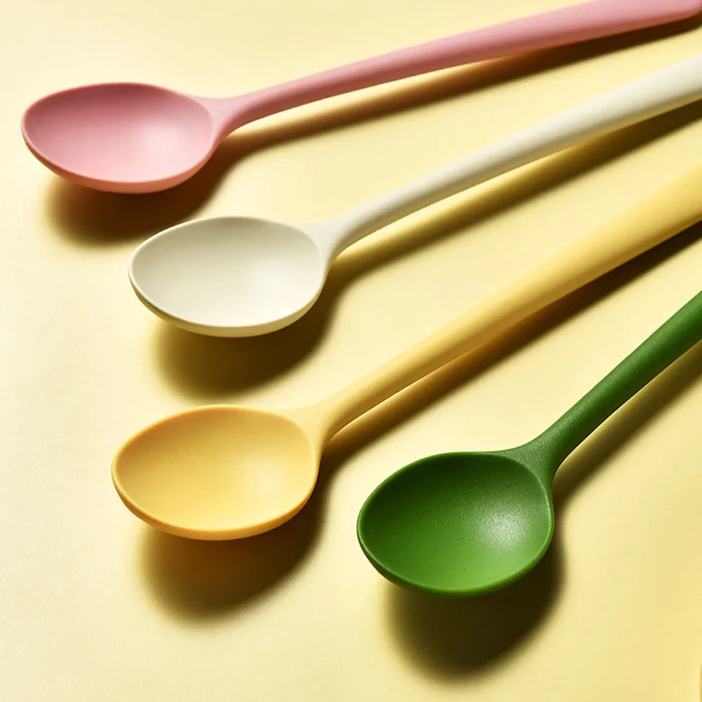 Heat-Resistant & Non-Scratch Silicone Rice Spoon (2 or 8 Pieces)