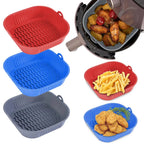 Heat-Resistant Non-Stick Silicone Airfryer Pan (Square)