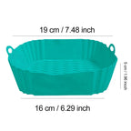 Heat-Resistant Non-Stick Silicone Airfryer Pan (Square)