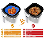 Heat-Resistant Non-Stick Silicone Airfryer Pan (Square)