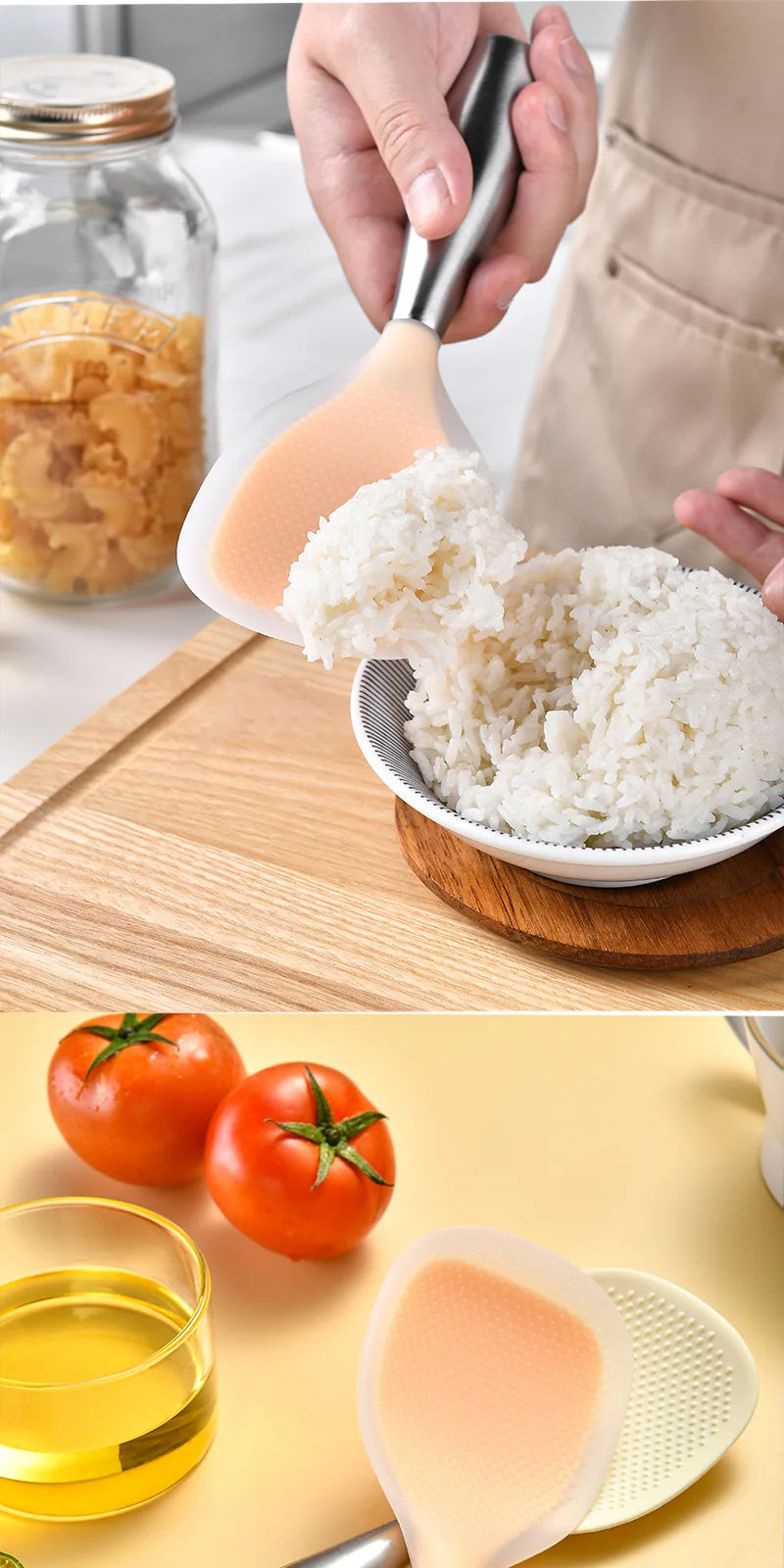 Heat-Resistant & Nonstick Silicone Cooking Spoon