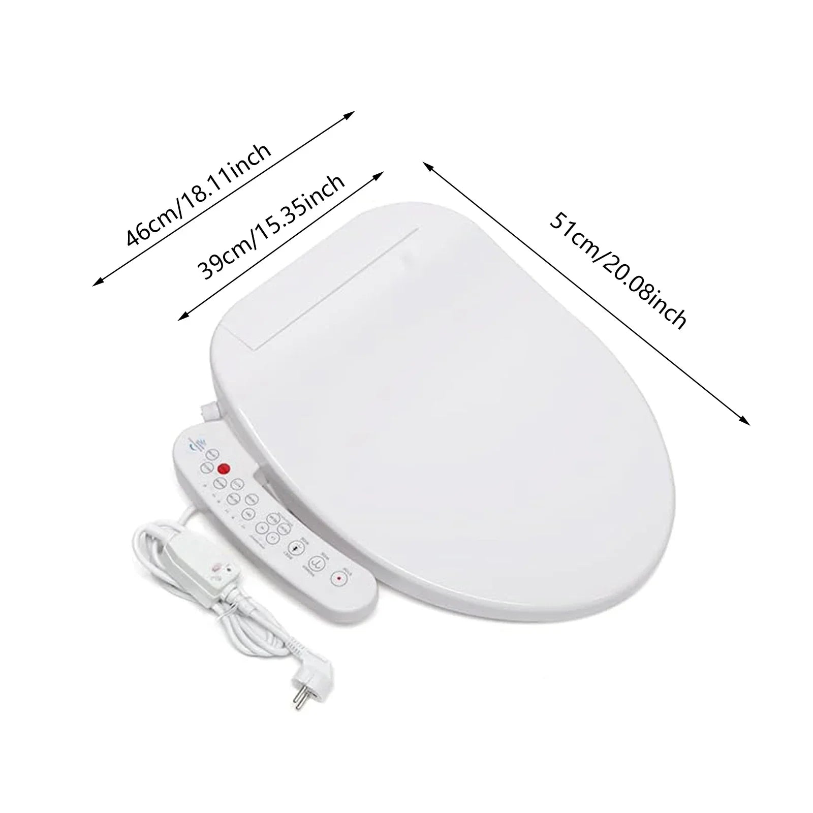 Heated Seat & Warm Water Bidet Toilet Seat