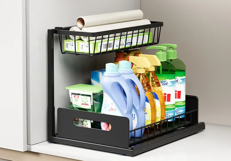 Heavy-Duty Double-Layer Extendable Sink Organizer