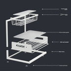 Heavy-Duty Double-Layer Extendable Sink Organizer