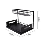 Heavy-Duty Double-Layer Extendable Sink Organizer