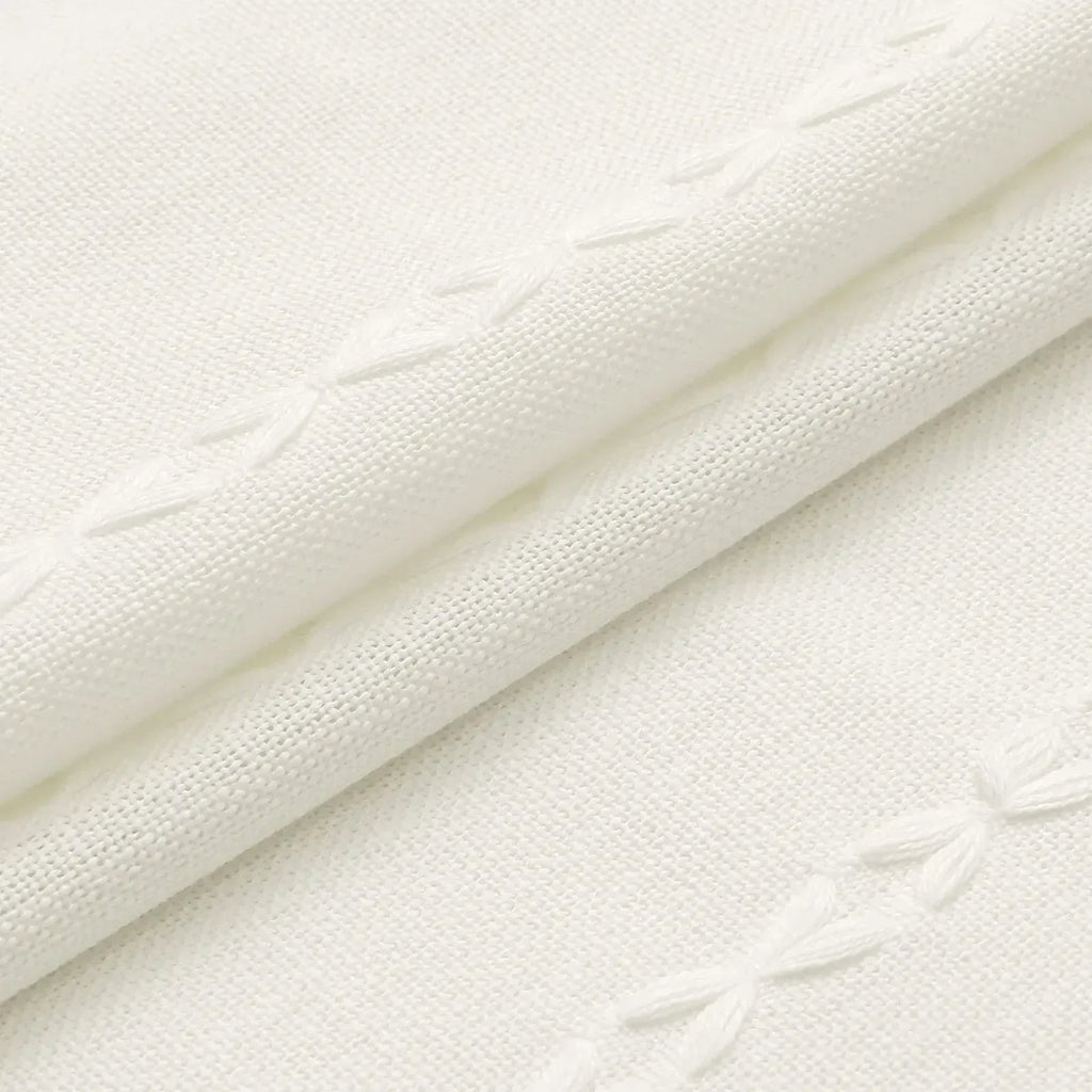 Heavy-Duty Waterproof Linen-Look Shower Curtain