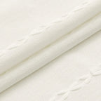 Heavy-Duty Waterproof Linen-Look Shower Curtain