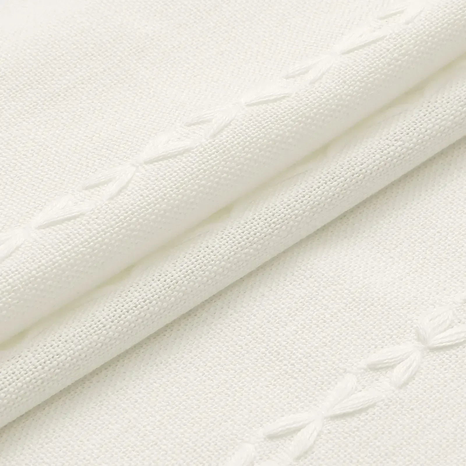 Heavy-Duty Waterproof Linen-Look Shower Curtain