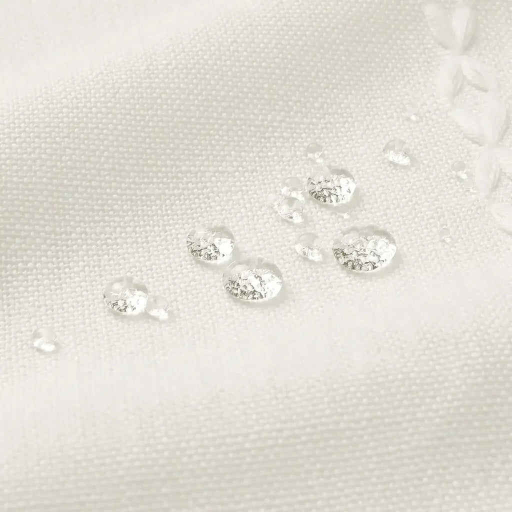 Heavy-Duty Waterproof Linen-Look Shower Curtain