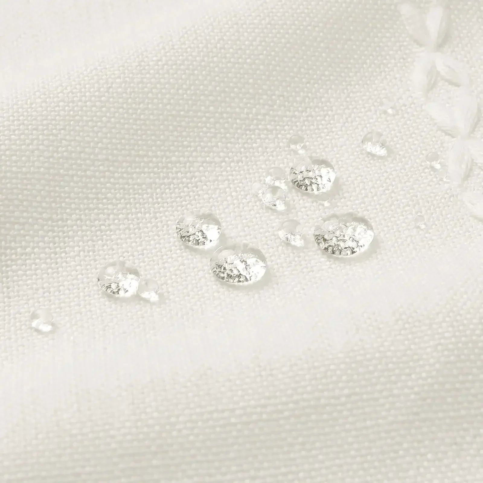 Heavy-Duty Waterproof Linen-Look Shower Curtain