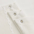 Heavy-Duty Waterproof Linen-Look Shower Curtain