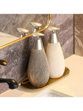 Heavy Glazed Ceramic Drip-Free Pump Soap Dispenser