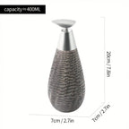Heavy Glazed Ceramic Drip-Free Pump Soap Dispenser