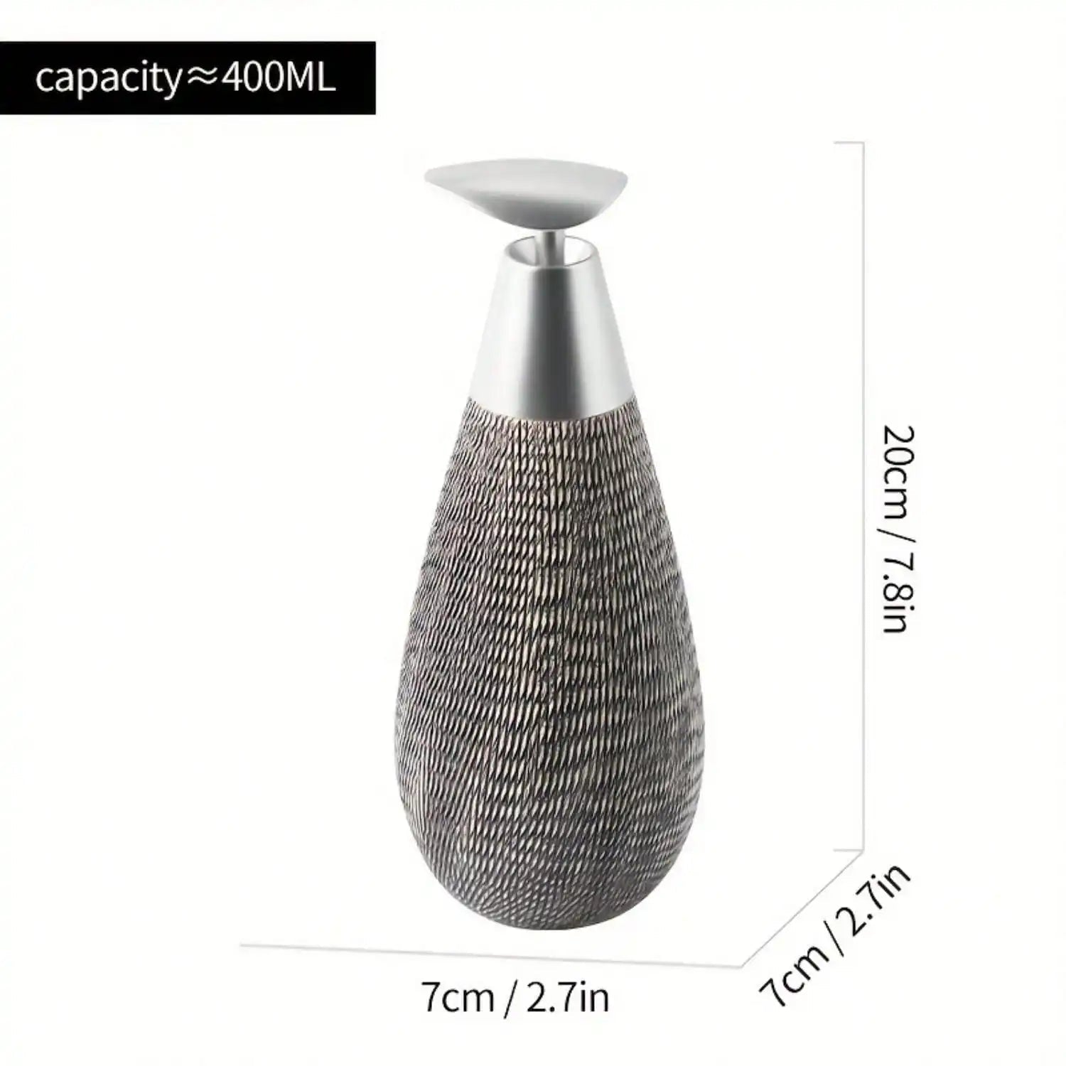 Heavy Glazed Ceramic Drip-Free Pump Soap Dispenser