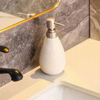 Heavy Glazed Ceramic Drip-Free Pump Soap Dispenser