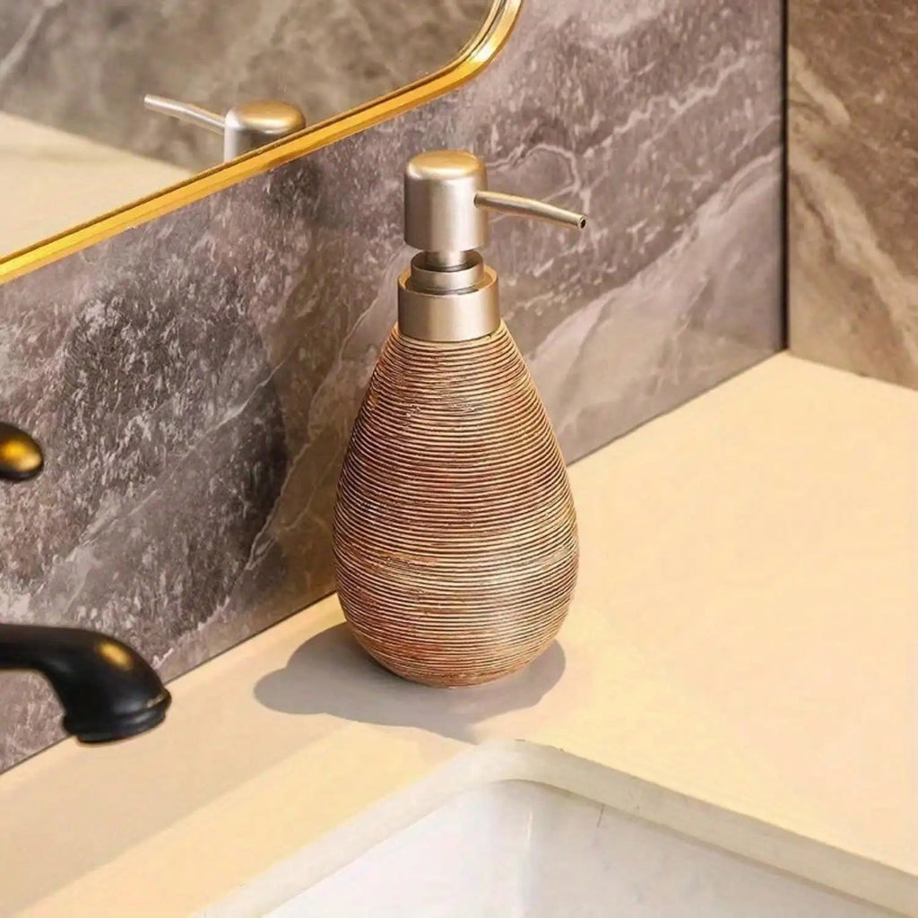Heavy Glazed Ceramic Drip-Free Pump Soap Dispenser