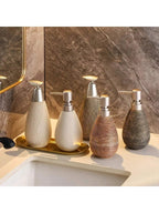 Heavy Glazed Ceramic Drip-Free Pump Soap Dispenser