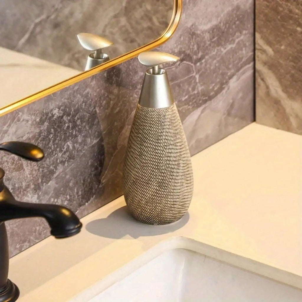 Heavy Glazed Ceramic Drip-Free Pump Soap Dispenser