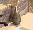 Heavy Glazed Ceramic Drip-Free Pump Soap Dispenser