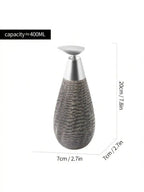 Heavy Glazed Ceramic Drip-Free Pump Soap Dispenser