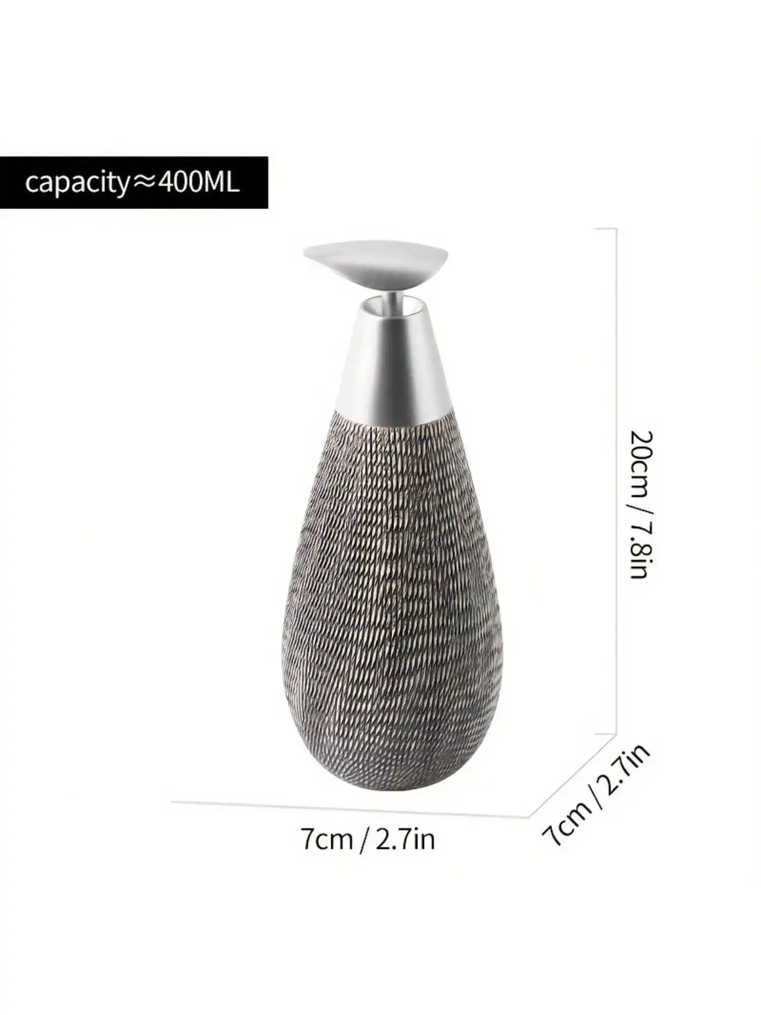 Heavy Glazed Ceramic Drip-Free Pump Soap Dispenser