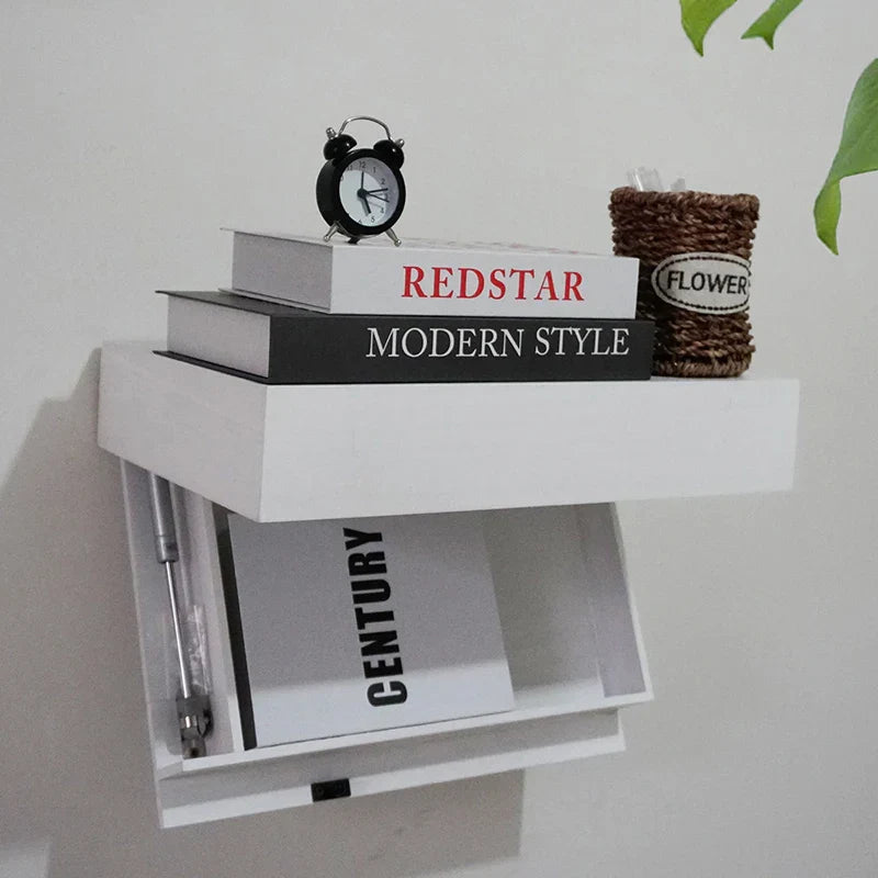 Hidden Compartment Floating Wall Shelf