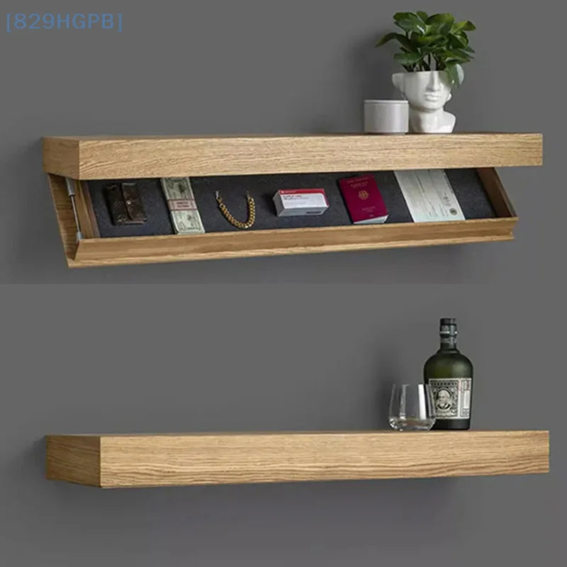 Hidden Compartment Floating Wall Shelf