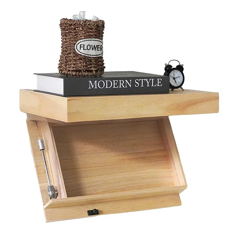 Hidden Compartment Floating Wall Shelf