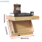 Hidden Compartment Floating Wall Shelf