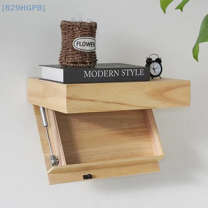 Hidden Compartment Floating Wall Shelf