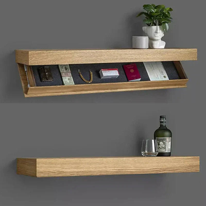Hidden Compartment Floating Wall Shelf