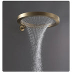 High-Pressure Brushed Stainless Rainfall Shower Head (Wall-Mounted)