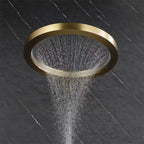 High-Pressure Brushed Stainless Rainfall Shower Head (Wall-Mounted)