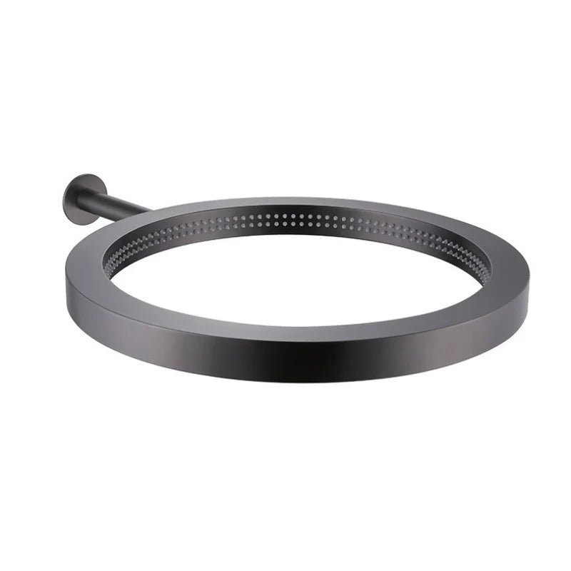 High-Pressure Brushed Stainless Rainfall Shower Head (Wall-Mounted)
