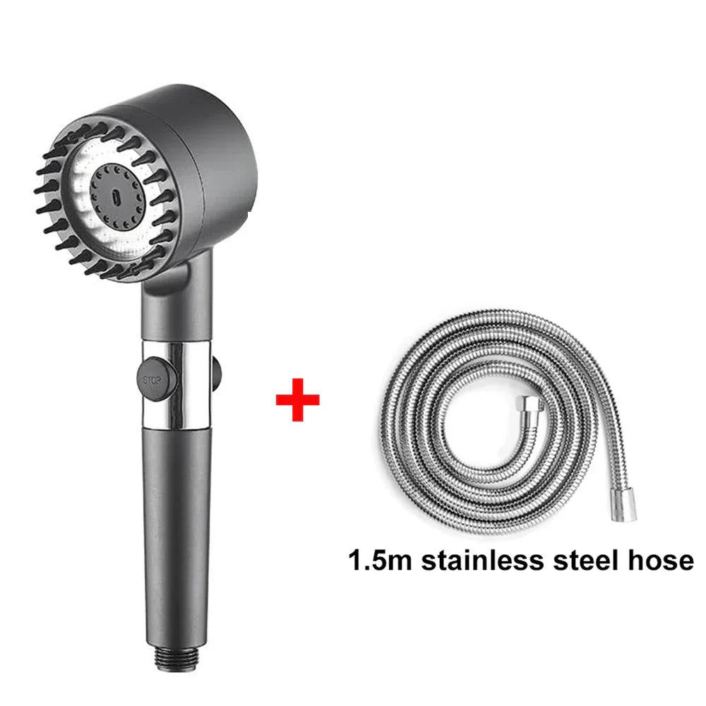 High-Pressure Filtered 4-Mode Handheld Shower Head