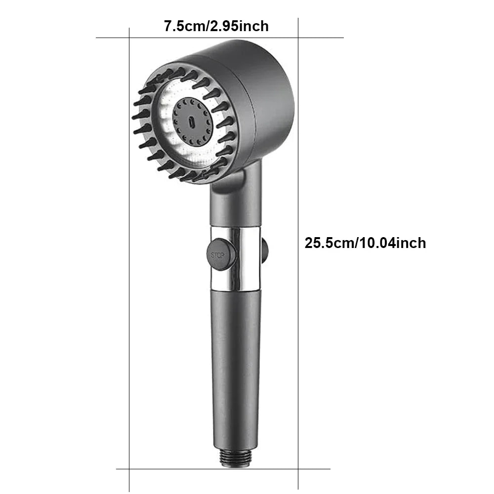 High-Pressure Filtered 4-Mode Handheld Shower Head