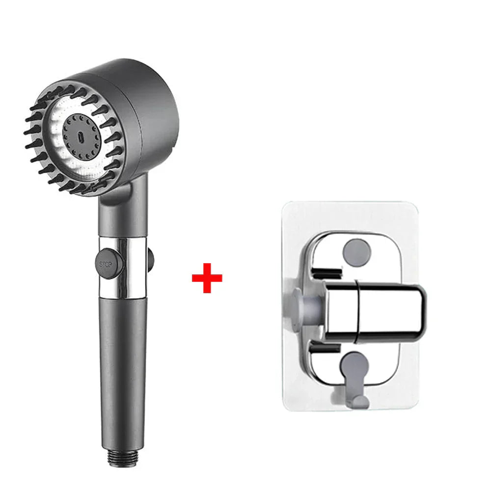 High-Pressure Filtered 4-Mode Handheld Shower Head