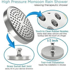 High-Pressure Rustproof ABS Rain Shower Head (With Arm)