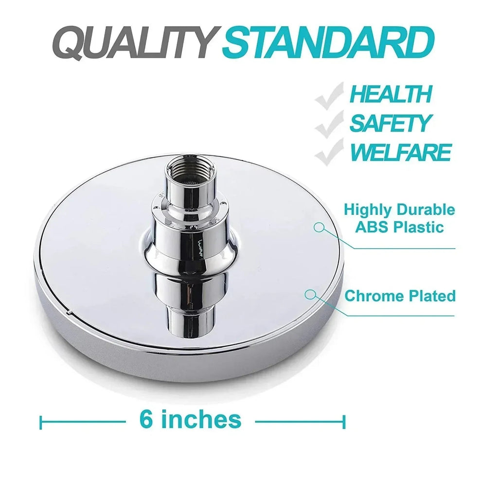 High-Pressure Rustproof ABS Rain Shower Head (With Arm)