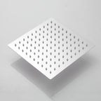 High-Pressure Stainless Steel & Silicone Nozzles Square Rain Shower Head (Ceiling Mount)