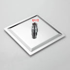 High-Pressure Stainless Steel & Silicone Nozzles Square Rain Shower Head (Ceiling Mount)