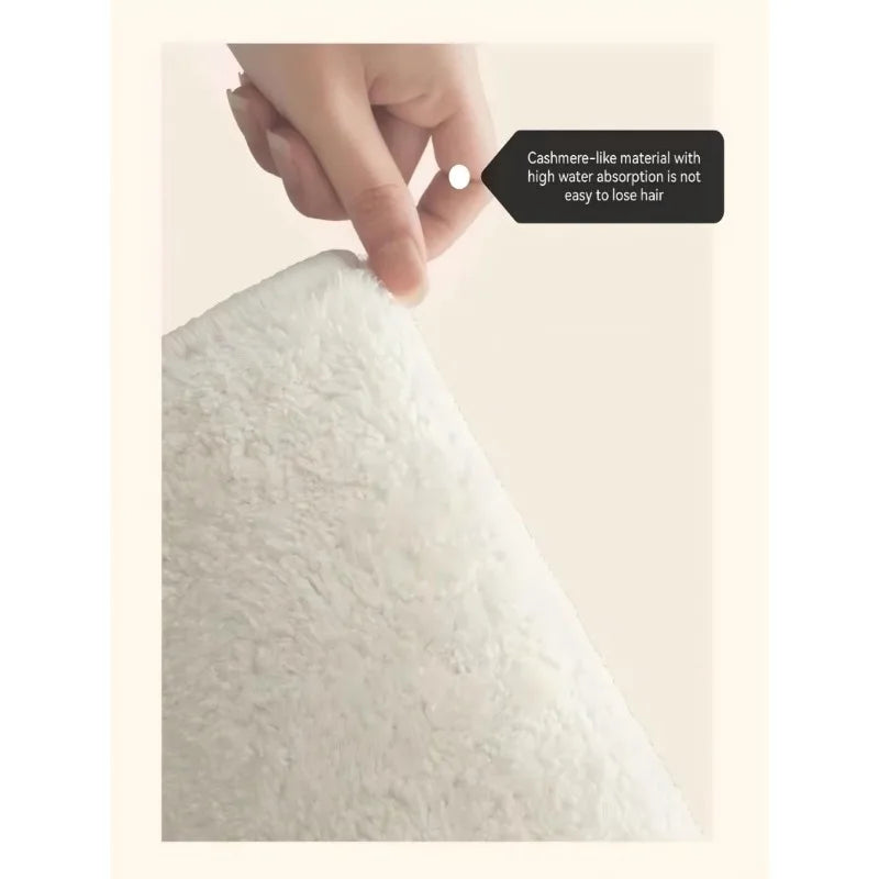 Highly Absorbent Colorfast Polyester Bathroom Mat