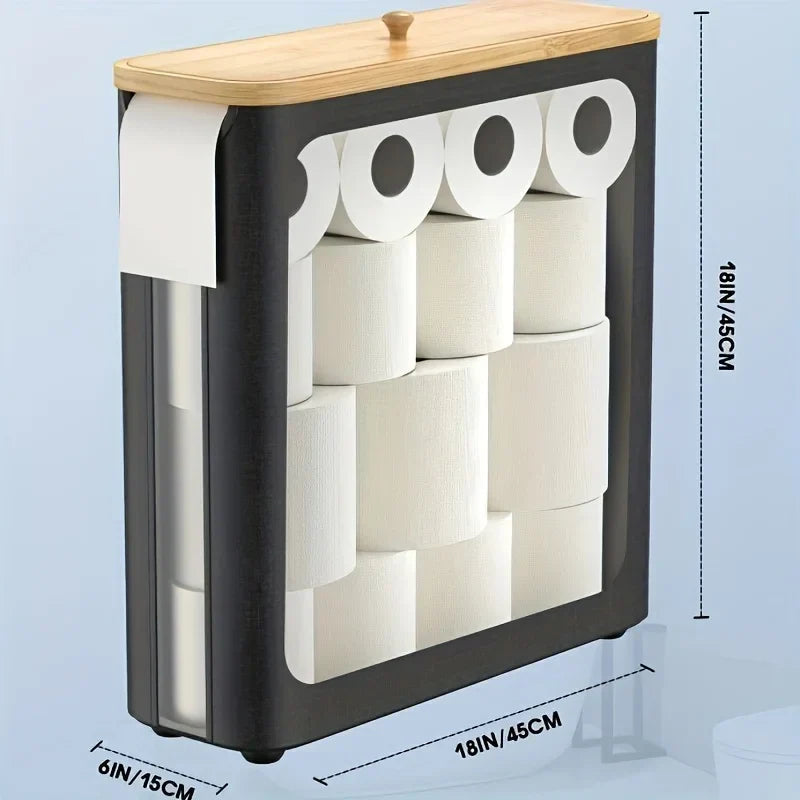 Hygienic Closed-Top Durable Plastic Toilet Paper Holder