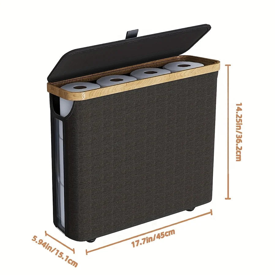 Hygienic Closed-Top Durable Plastic Toilet Paper Holder